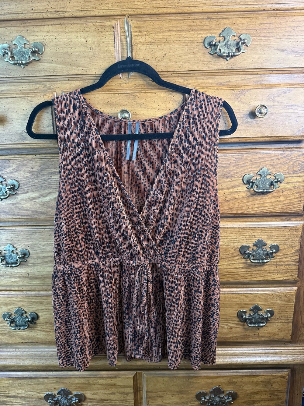 Leopard cross tank top